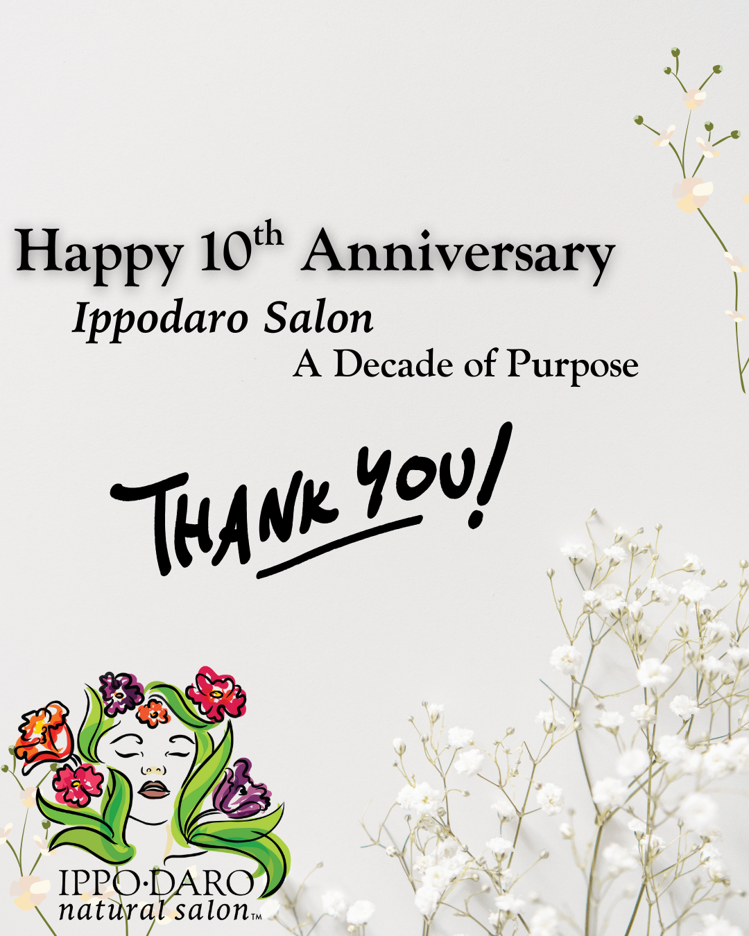 happy 10 year anniversary thank you to our loyal guests