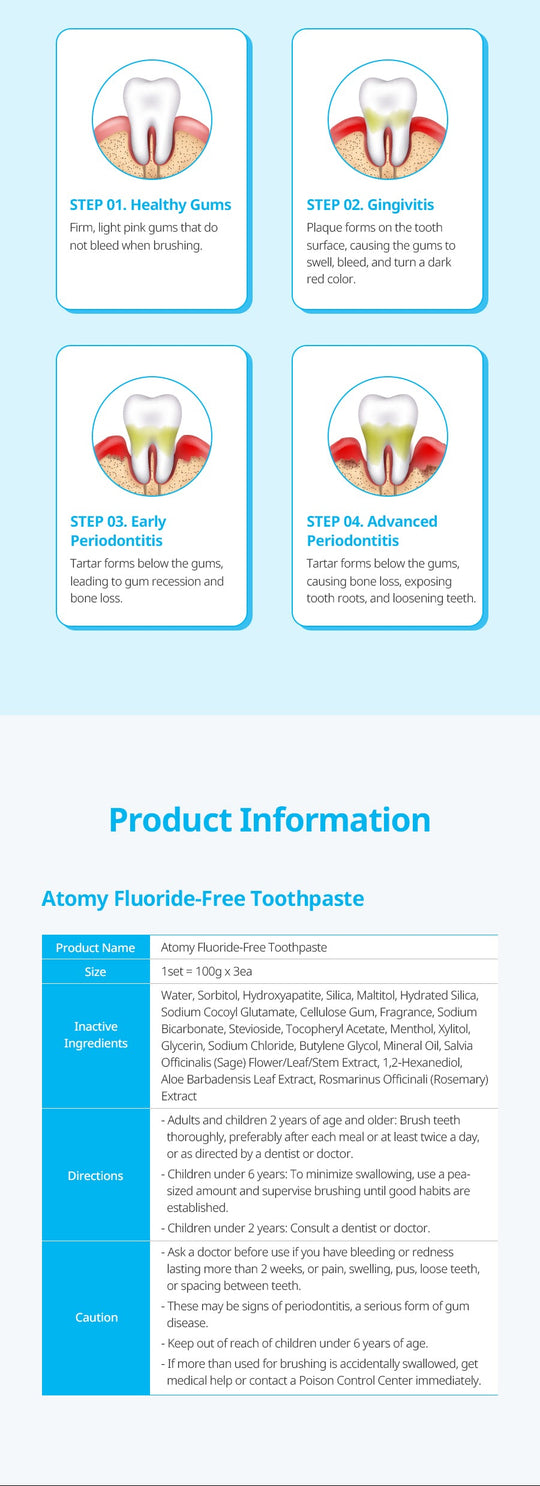 Atomy Fluoride-Free Toothpaste – Ippodaro Natural Salon