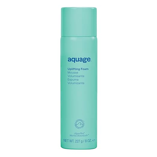 Uplifting foam and weightless volume building styling mousse
